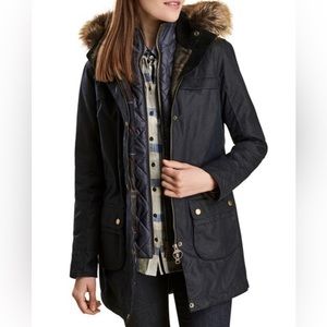 Barbour Homeswood Hooded Waxed Cotton Coat